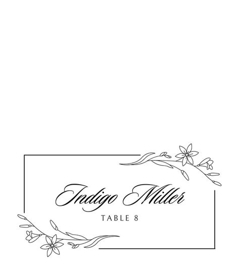 place card border template.